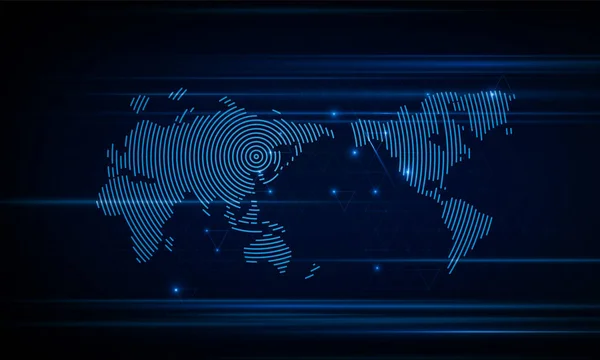 Résumez Flux Numérisation Numéros Code Binaires Sur Moniteur Sont Matrice — Image vectorielle