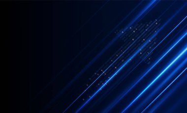 Soyut ok dijital hız teknoloji arka planı Hitech iletişim yenilik arka planı, vektör tasarımı