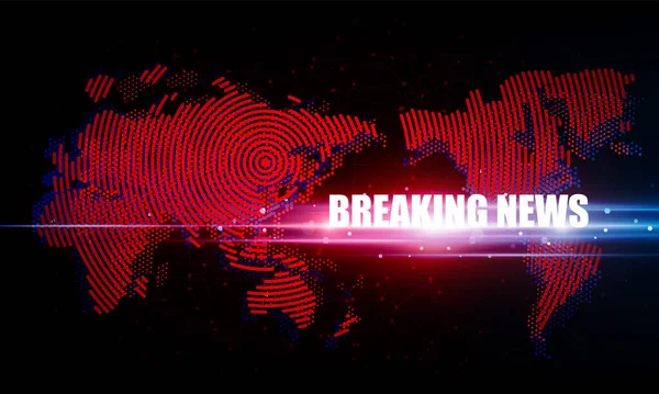 Abstract Breaking News Light Out Technology Background Hitech Communication Concept — Stock vektor