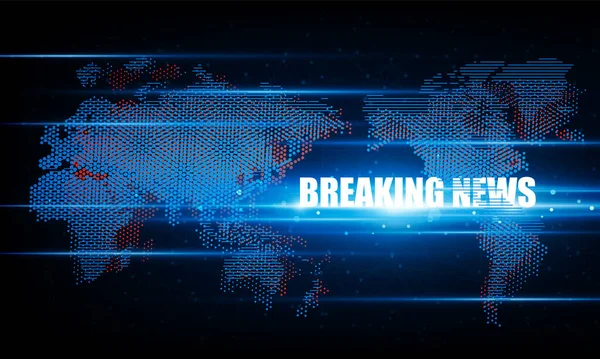 Abstract Breaking News Light Out Technology Background Hitech Communication Concept — Wektor stockowy