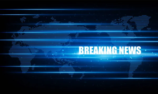 Abstract Breaking News Light Out Technology Background Hitech Communication Concept — Wektor stockowy