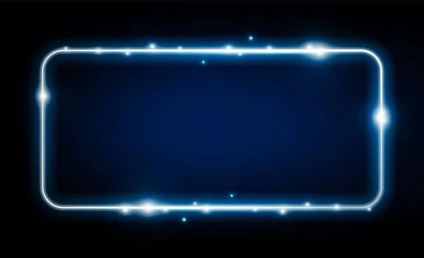Abstraktní Šipka Rychlost Neonová Světla Horizontální Signout Technologie Pozadí Hitech — Stockový vektor