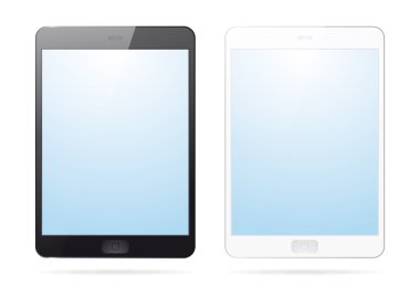 siyah-beyaz mobil tablet