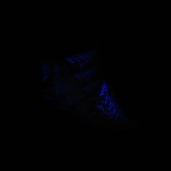 Красочная Фрактальная Туманность Черном Фоне — стоковое фото