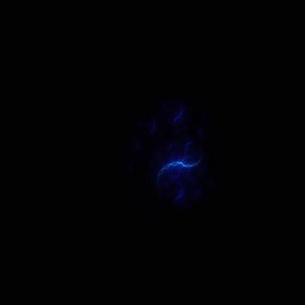 Барвистий Пил Фрактальної Туманності Чорному Тлі — стокове фото