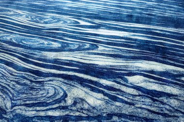 Shibori çivit mavisi Japon kumaşı.