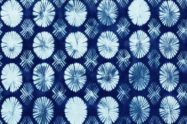 Shibori çivit mavisi Japon kumaşı.