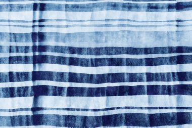 Shibori çivit mavisi Japon kumaşı.