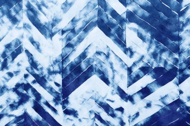 Shibori çivit mavisi Japon kumaşı.