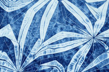 Shibori çivit mavisi Japon kumaşı.