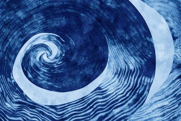 Shibori çivit mavisi Japon kumaşı.