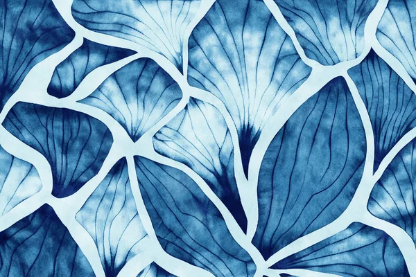 Shibori Indigo Japansk Tyg Färgning Konsistens Royaltyfria Stockfoton