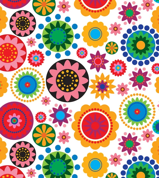 Decoración de flores de colores — Archivo Imágenes Vectoriales