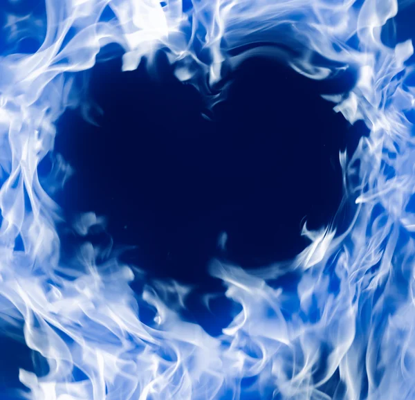 Hot fire heart — Stock Photo, Image