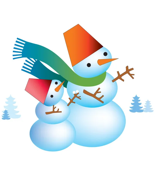 Christmas snowman — Stock Photo, Image