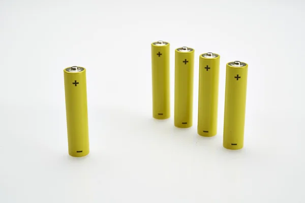 Set of batteries on a white background — Stock Photo, Image