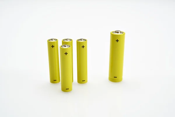 Set of batteries on a white background — Stock Photo, Image