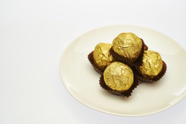 Beyaz arkaplanda şeker