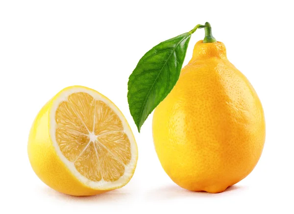 Limão com fatia — Fotografia de Stock