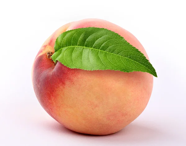 Peach löv — Stockfoto