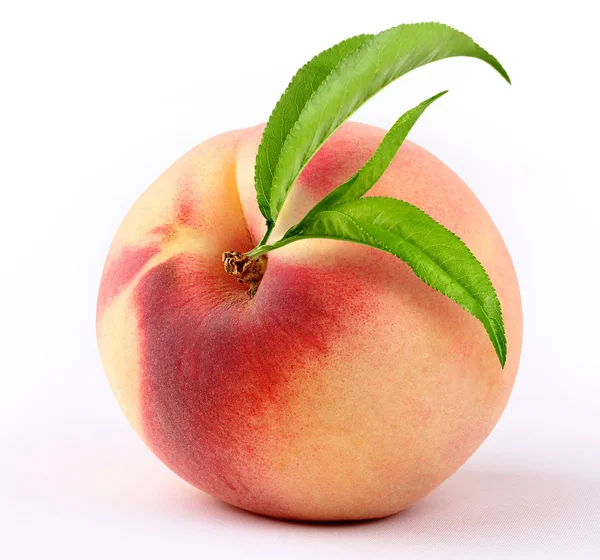 Peach löv — Stockfoto