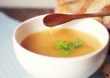 Balkabağı çorbası.