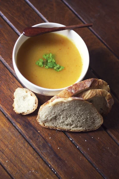 Balkabağı çorbası.