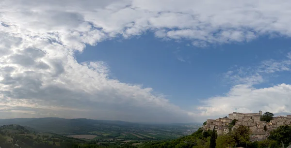 Umbrien, italien todi riesiges panorama — Stockfoto
