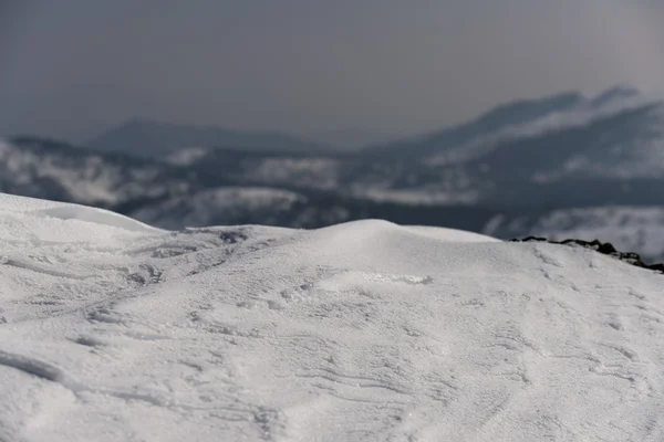 Θέα στο βουνό χιονιού — Φωτογραφία Αρχείου