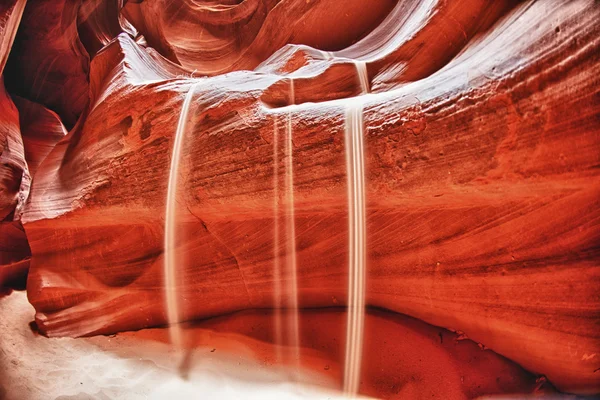 Antelope Canyon view with light rays — Stock Photo, Image