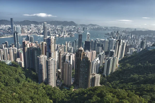 Hong Kong China Panorama view from the Peak — Stock Photo, Image