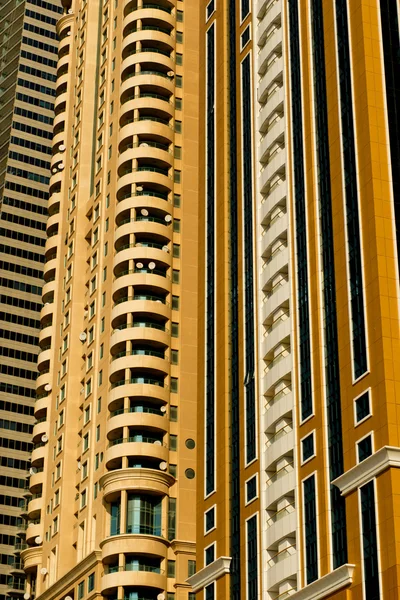 Dubai, Birleşik Arap Emirlikleri - Ekim 2012 şehir mimarisi belirli