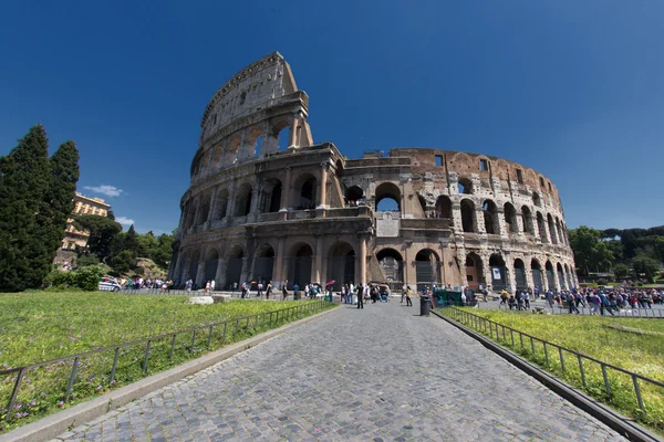 Vista sul Colosseo di Roma, Italia — Foto Stock