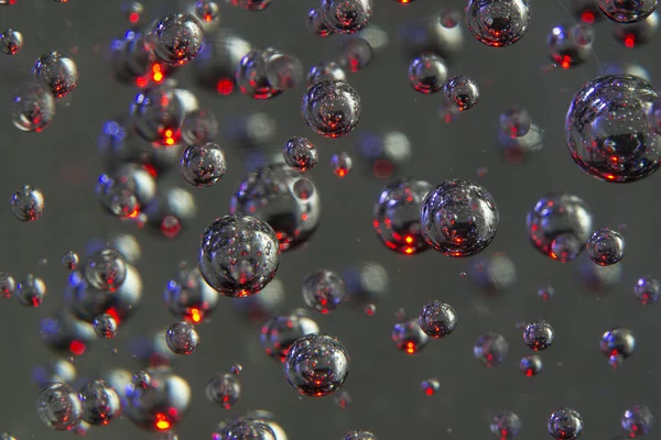 Burbujas bolas de cristal suspendidas en el aire — Foto de Stock