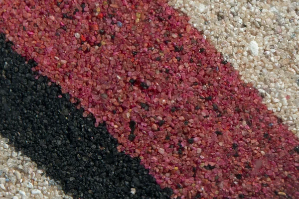 Sand textur bakgrunden vit röd svart — Stockfoto