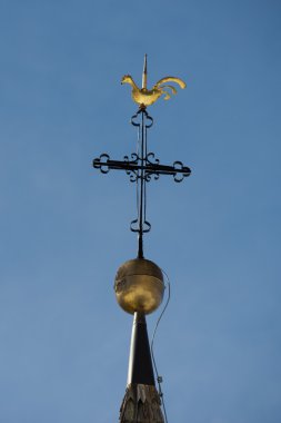 Dolomites eski kilise haç