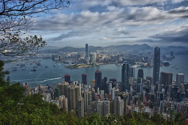 Hong Kong Panorama View from The Peak — Stock Photo, Image