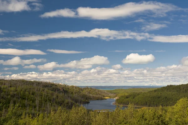 Alaska onder kenai peninsula weergave in de buurt van homer — Stockfoto