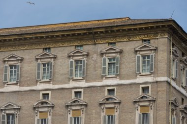 Roma Vatikan Papa francis daire pencereyi yerleştirin