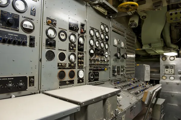 Submarino USS Growler SSG-577 vista interior — Foto de Stock