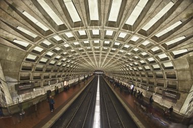 Washington metro tavanı geometrik kompozisyon