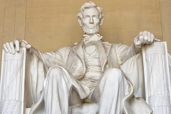 Statue Abraham Lincoln au Mémorial de Washington DC — Photo