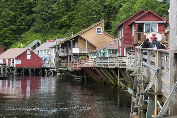 Ketchikan, alaska, pitoresk kasaba görünümü — Stok fotoğraf