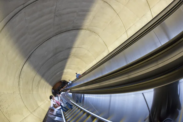 华盛顿 dc 地铁自动扶梯 — 图库照片