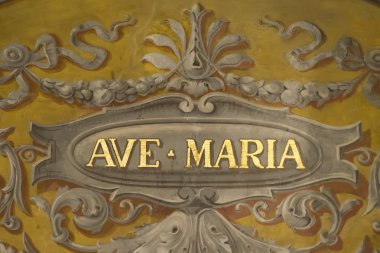 Ave maria fresk Roma kilise tavanda