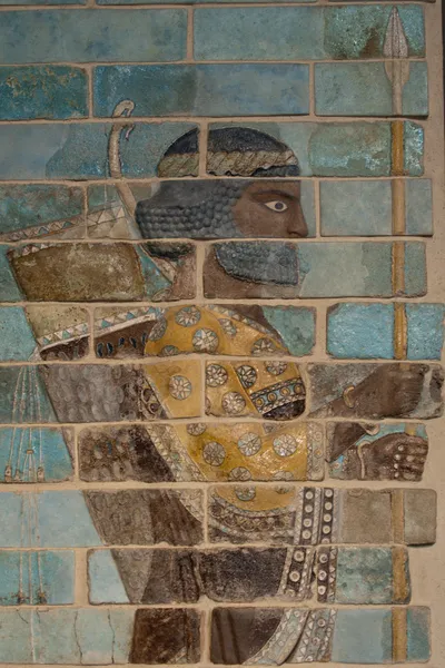 Antigua pintura escultórica de Babilonia y Asiria de Mesopotamia —  Fotos de Stock