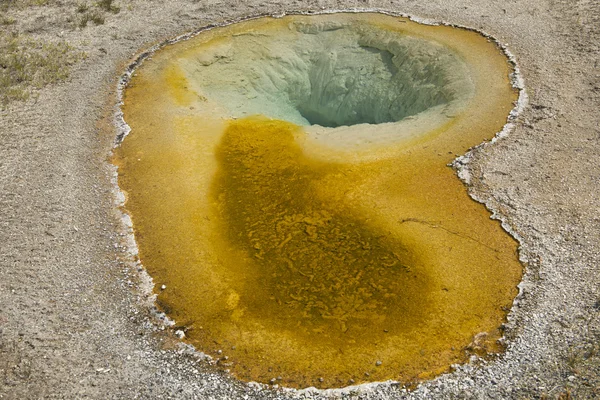 Yellowstone hot springs přirozeného pozadí — Stock fotografie
