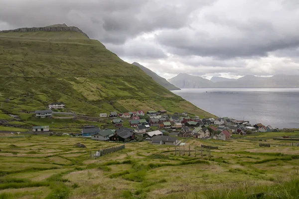 Far Oer small town landscape — Stock Photo, Image