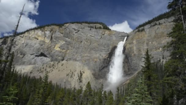 Yoho Banff park waterfall — Stock Video