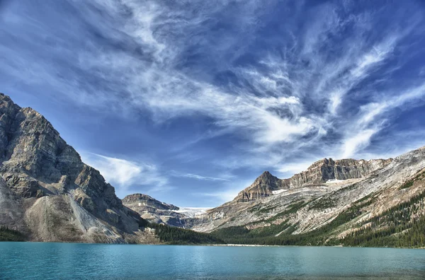 Bow Lake Icefield highway glacier view — Stockfoto